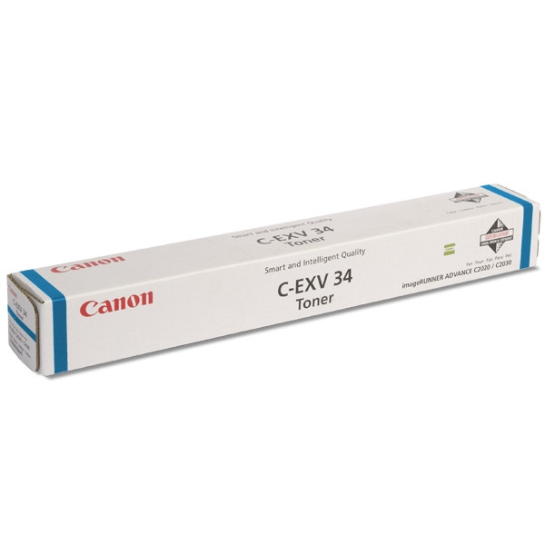 Canon C-EXV 34 C toner niebieski, oryginalny 3783B002 070762 - 1