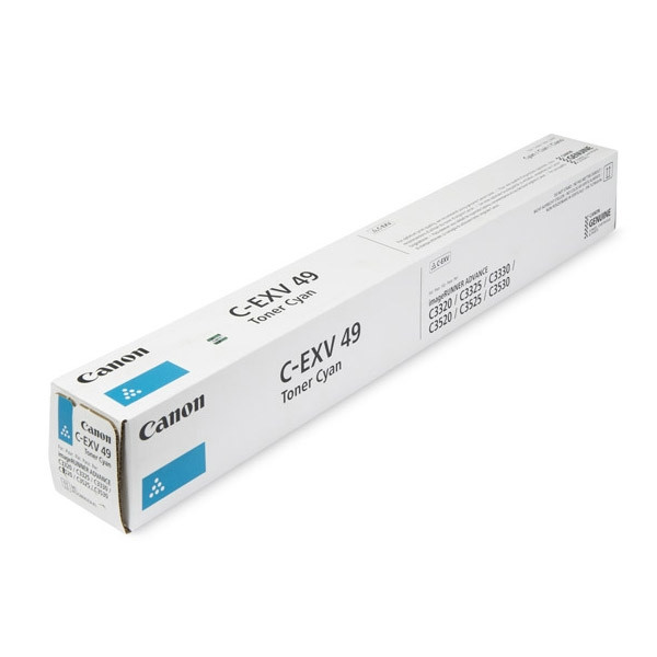 Canon C-EXV 49 toner niebieski, oryginalny 8525B002 070670 - 1