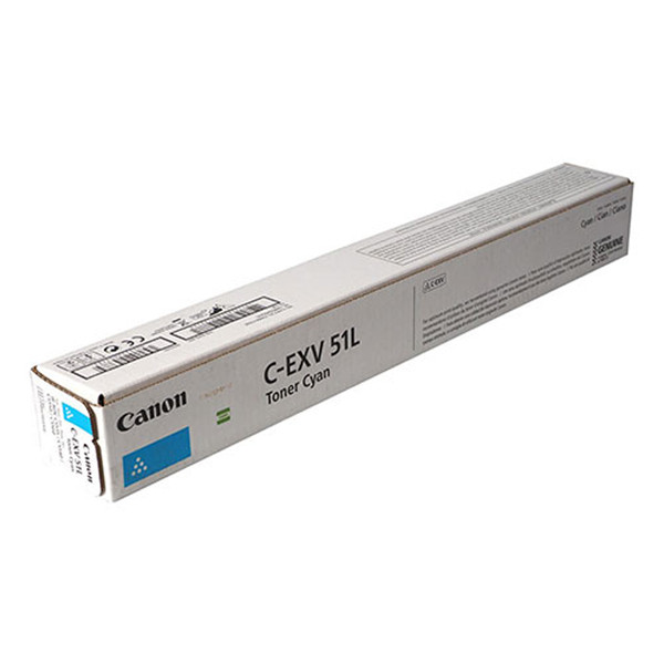 Canon C-EXV 51L C toner niebieski, oryginalny 0485C002 017506 - 1