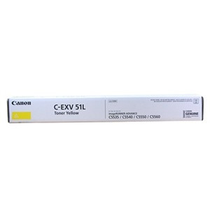 Canon C-EXV 51L Y toner żółty, oryginalny 0487C002 017504 - 1