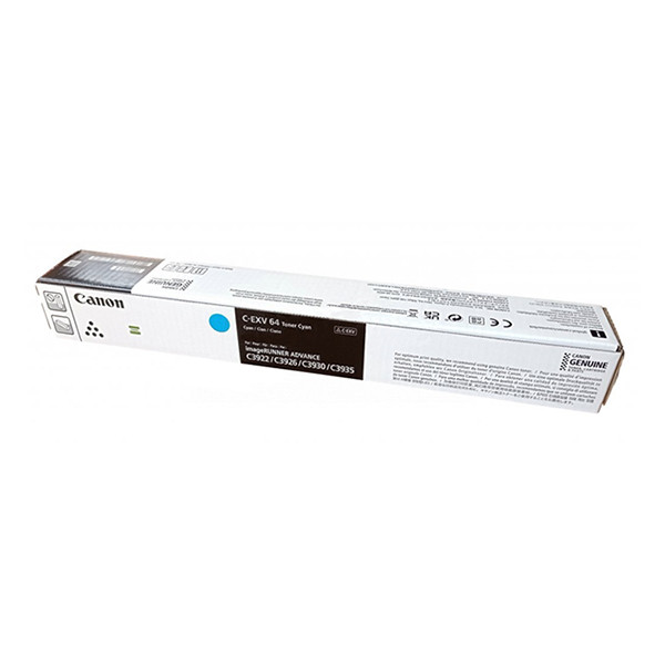 Canon C-EXV 64 C toner niebieski, oryginalny 5754C002 017668 - 1