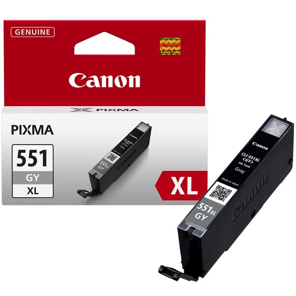 Canon CLI-551GY XL tusz szary, zwiększona pojemność, oryginalny 6447B001 018804 - 1