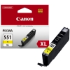 Canon CLI-551Y XL tusz żółty, zwiększona pojemność, oryginalny