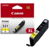 Canon CLI-551Y XL tusz żółty, zwiększona pojemność, oryginalny 6446B001 018796