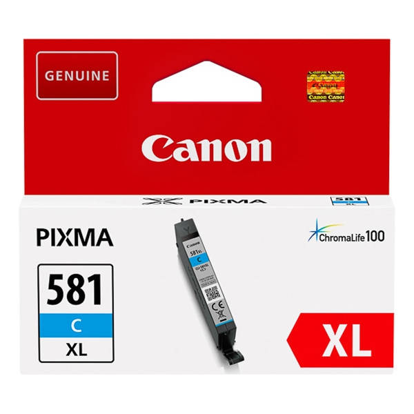 Canon CLI-581C XL tusz niebieski, zwiększona pojemność, oryginalny 2049C001 017452 - 1