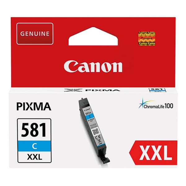 Canon CLI-581C XXL tusz niebieski, ekstra zwiększona pojemność, oryginalny 1995C001 017462 - 1