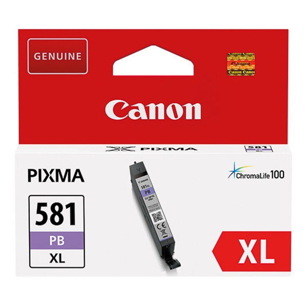 Canon CLI-581PB XL tusz foto niebieski, zwiększona pojemność, oryginalny 2053C001 017470 - 1