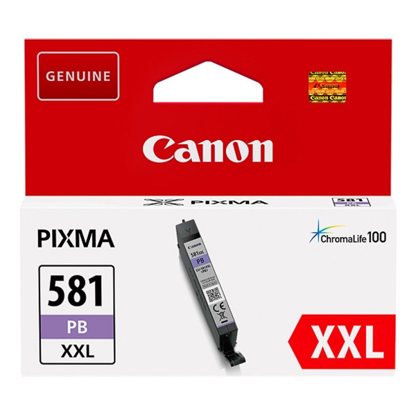 Canon CLI-581PB XXL tusz foto niebieski, ekstra zwiększona pojemność, oryginalny 1999C001 017472 - 1