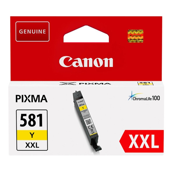 Canon CLI-581Y XXL tusz żółty, ekstra zwiększona pojemność, oryginalny 1997C001 017466 - 1