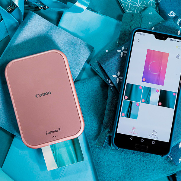 Drukarka fotograficzna Canon Zoemini 2 różowo-złota 819230 - 4