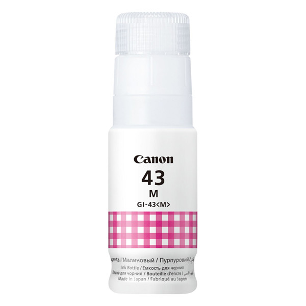 Canon GI-43M tusz czerwony (magenta), oryginalny 4680C001 016070 - 1