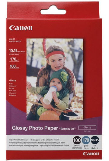 Canon GP-501 błyszczący papier fotograficzny 170 gramów 10 x 15, (50 kartek)  064585 - 1