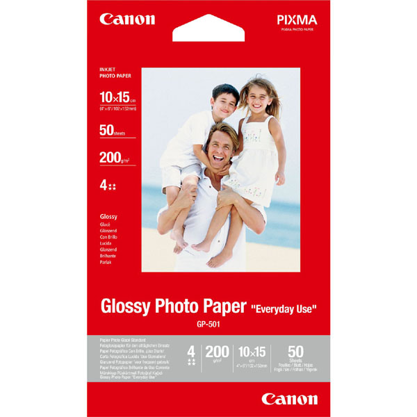Canon GP-501 papier fotograficzny błyszczący 200 gramów (50 kartek) 0775B081 154042 - 1