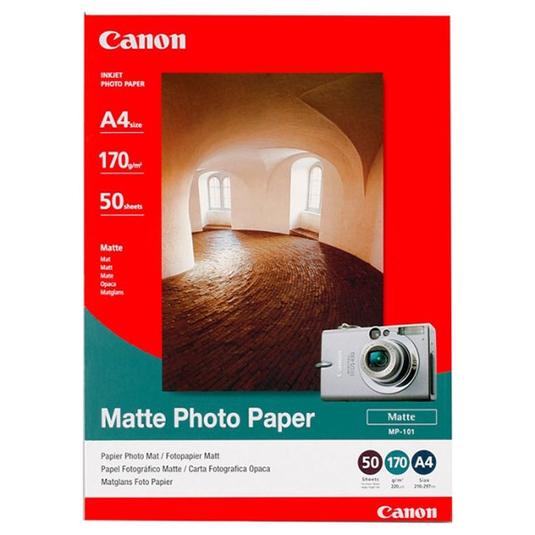 Canon MP-101 papier fotograficzny matowy A4 (zawartość 50 kartek) 7981A005AA 064510 - 1