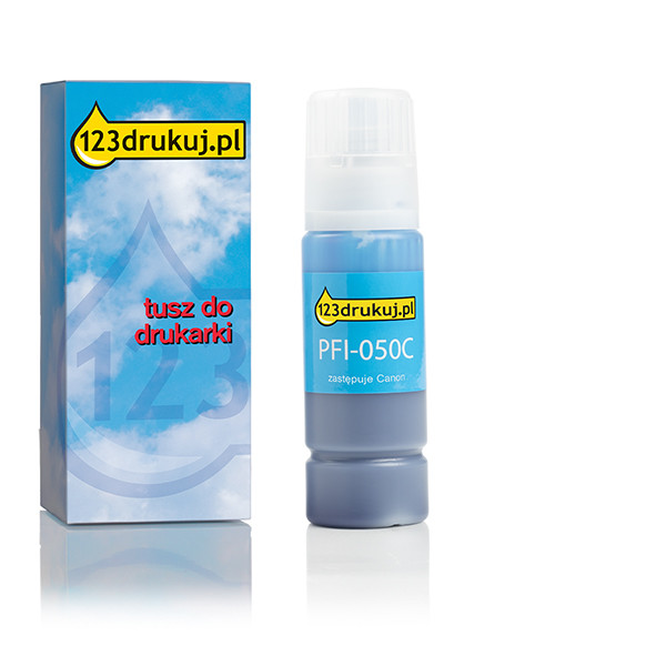 Canon PFI-050C tusz niebieski, wersja 123drukuj 5699C001C 132205 - 1
