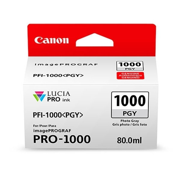 Canon PFI-1000PGY tusz foto szary, oryginalny 0553C001 010140 - 1