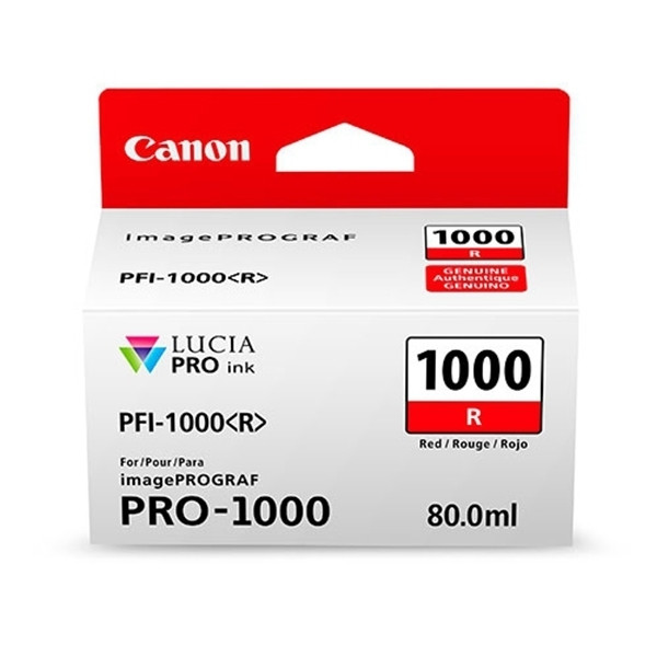 Canon PFI-1000R tusz intensywny czerwony, oryginalny 0554C001 010142 - 1