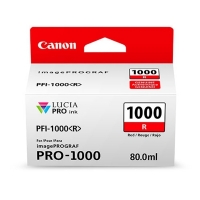Canon PFI-1000R tusz intensywny czerwony, oryginalny 0554C001 010142