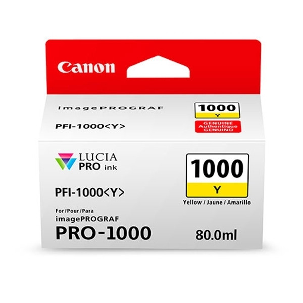 Canon PFI-1000Y tusz żółty, oryginalny 0549C001 010132 - 1