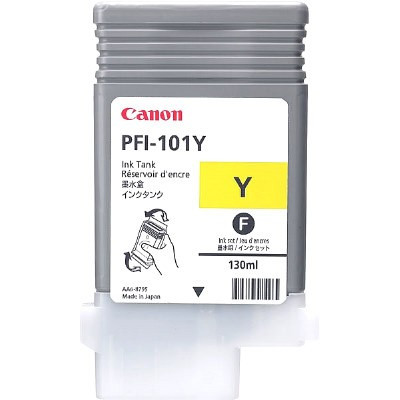 Canon PFI-101Y tusz żółty, oryginalny 0886B001 018258 - 1