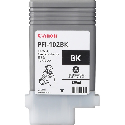 Canon PFI-102BK tusz czarny, oryginalny 0895B001 018200 - 1