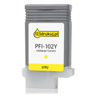 Canon PFI-102Y tusz żółty, wersja 123drukuj 0898B001C 018216