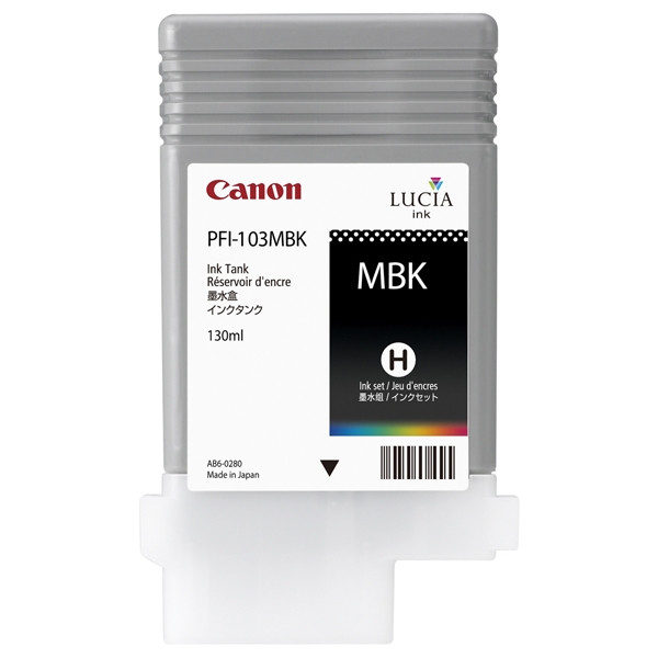 Canon PFI-103MBK tusz matowy czarny, oryginalny 2211B001 018274 - 1
