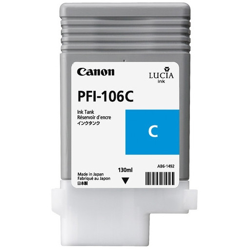 Canon PFI-106C tusz niebieski, oryginalny 6622B001 018902 - 1