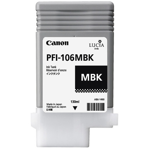 Canon PFI-106MBK tusz matowy czarny, oryginalny 6620B001 018900 - 1