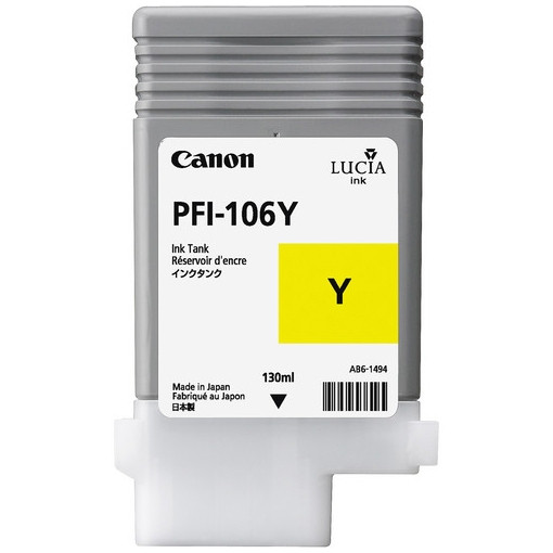 Canon PFI-106Y tusz żółty, oryginalny 6624B001 018906 - 1