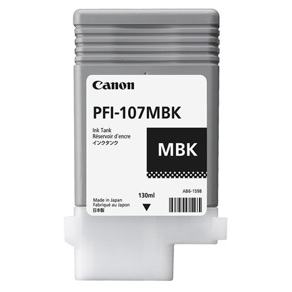 Canon PFI-107MBK tusz matowy czarny, oryginalny 6704B001 018978 - 1