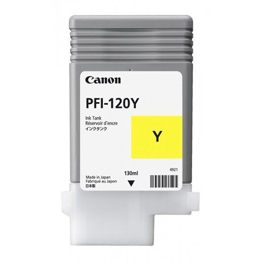 Canon PFI-120Y tusz żółty, oryginalny 2888C001AA 018432 - 1