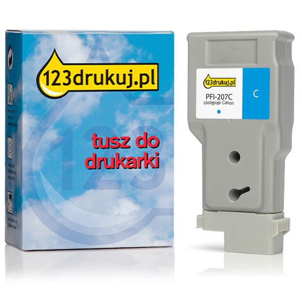 Canon PFI-207C tusz niebieski, wersja 123drukuj 8790B001C 018993 - 1