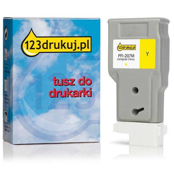 Canon PFI-207Y tusz żółty, wersja 123drukuj 8792B001C 018997 - 1