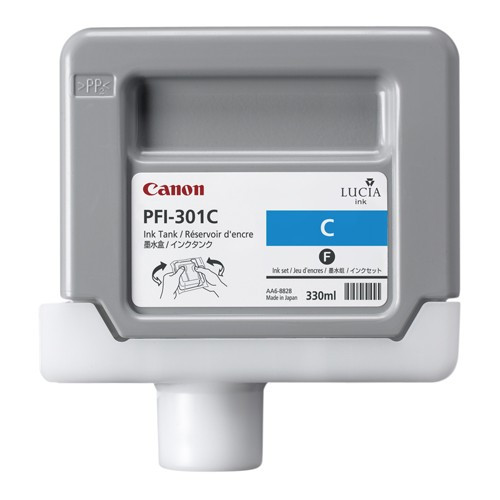 Canon PFI-301C tusz niebieski, oryginalny 1487B001 018284 - 1