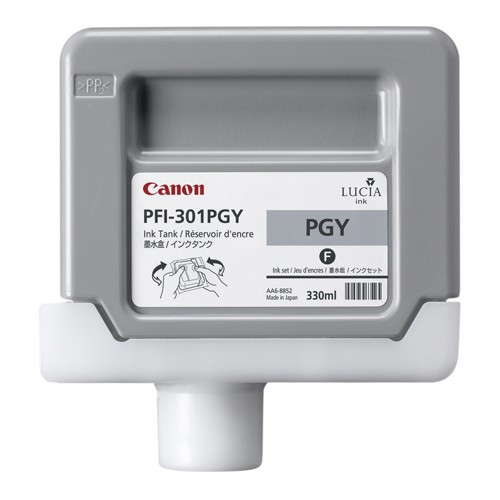 Canon PFI-301PGY tusz foto szary, oryginalny 1496B001 018302 - 1