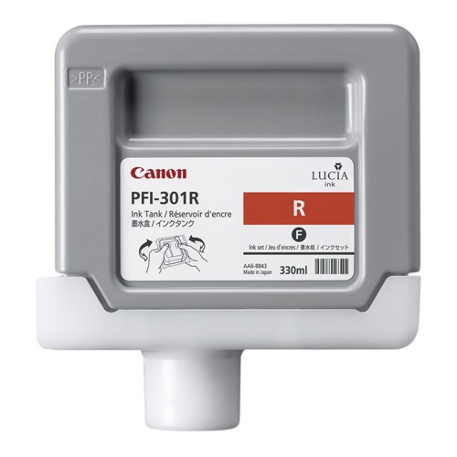 Canon PFI-301R intensywna czerwień, oryginalny 1492B001 018294 - 1