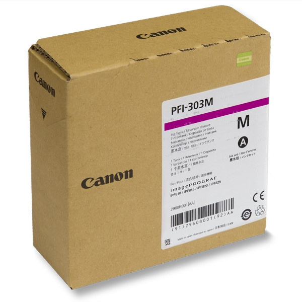 Canon PFI-303M tusz czerwony, oryginalny 2960B001 018378 - 1