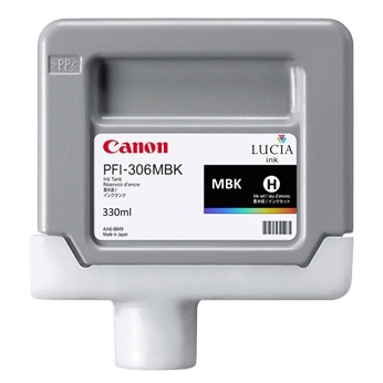 Canon PFI-306MBK tusz matowy czarny, oryginalny 6656B001 018852 - 1