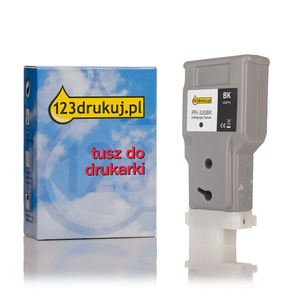 Canon PFI-320BK tusz czarny, zwiększona pojemność, wersja 123drukuj 2890C001AAC 018437 - 1