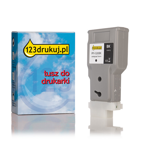 Canon PFI-320BK tusz czarny, zwiększona pojemność, wersja 123drukuj 018437 - 1