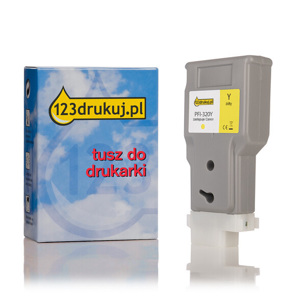 Canon PFI-320Y tusz żółty, zwiększona pojemność, wersja 123drukuj 2893C001AAC 018443 - 1