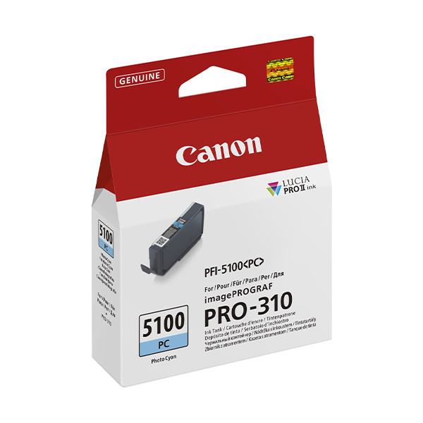 Canon PFI-5100PC tusz foto niebieski, oryginalny 6956C001 083788 - 1