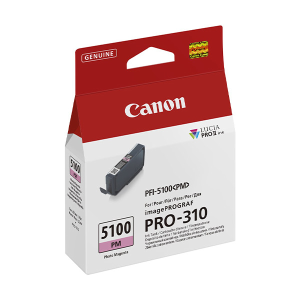 Canon PFI-5100PM tusz foto czerwony, oryginalny 6957C001 083790 - 1