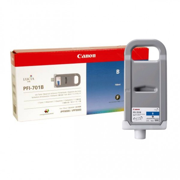 Canon PFI-701B tusz intensywny niebieski, oryginalny 0908B001 018322 - 1