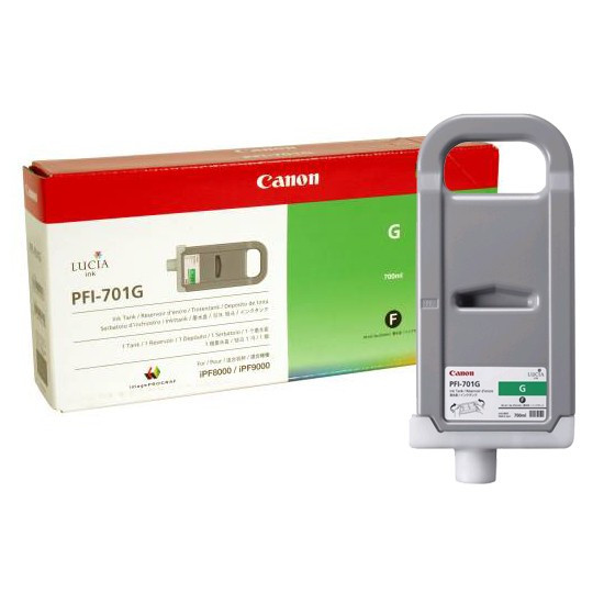 Canon PFI-701G tusz intensywna zieleń, oryginalny 0907B005 018320 - 1