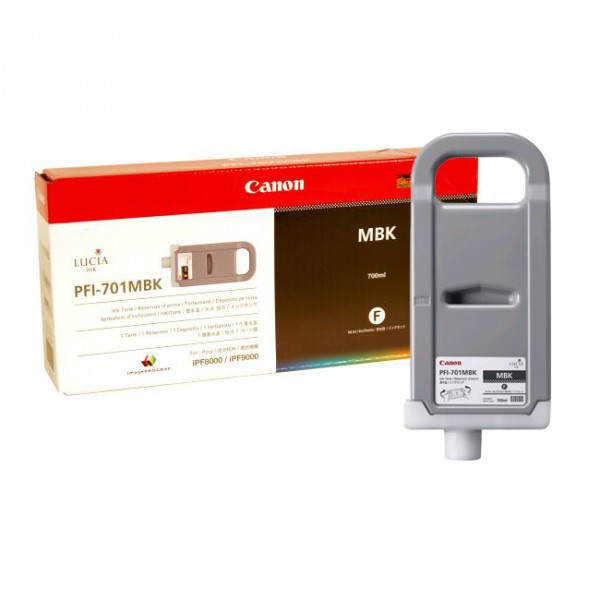 Canon PFI-701MBK tusz matowy czarny, oryginalny 0899B005 018304 - 1