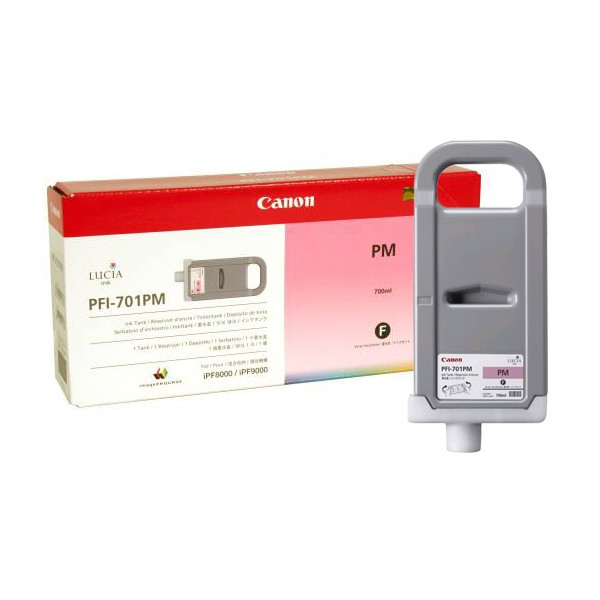 Canon PFI-701PM tusz foto czerwony, oryginalny 0905B001 0905B005 018316 - 1