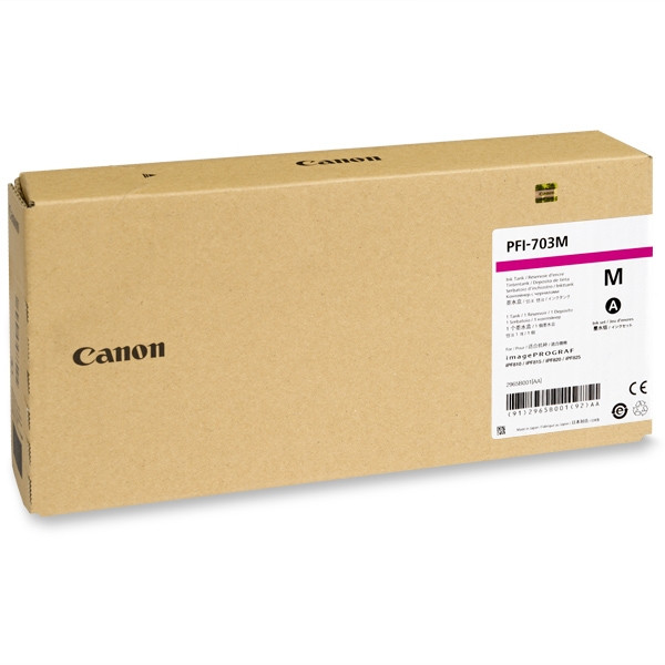 Canon PFI-703M tusz czerwony, zwiększona pojemność, oryginalny 2965B001 018388 - 1