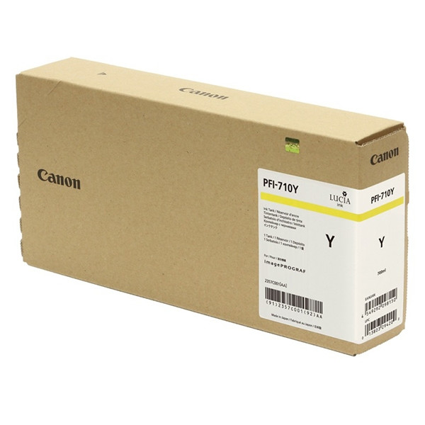 Canon PFI-710Y tusz źółty, oryginalny 2357C001 010182 - 1